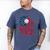 Baseball Dad USA American Flag 4th Of July Men's Comfort Colors T-Shirt Blue Jean