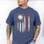 Baseball DAD USA American Flag Fathers Day 4th Of July Men's Comfort Colors T-Shirt Blue Jean