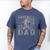 Baseball Dad USA American Flag Father's Day Men Men's Comfort Colors T-Shirt Blue Jean
