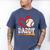 Baseball Daddy Baseball Heart Family Matching Men's Comfort Colors T-Shirt Blue Jean