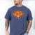 Baseball Dripping Waffle Field Men's Comfort Colors T-Shirt Blue Jean