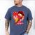 Baseball Heart Valentine Baseball Ice Cream Drip Boys Girls Men's Comfort Colors T-Shirt Blue Jean