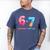 Baseball Ice Cream Drip 67 Official Teenager 13th Birthday Men's Comfort Colors T-Shirt Blue Jean