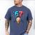 Baseball Ice Cream Drip 67 Six Seven Gen Alpha Slang Meme Men's Comfort Colors T-Shirt Blue Jean