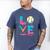 Baseball Love Drip Ice Cream Colorful Baseball Men's Comfort Colors T-Shirt Blue Jean