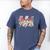 Baseball Mama Lightning Bolt Checkered Varsity Mother's Day Men's Comfort Colors T-Shirt Blue Jean
