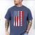 Baseball USA Flag Baseball Lover Baseball Dad Men's Comfort Colors T-Shirt Blue Jean