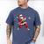 Christmas Baseball Player Santa Xmas Boys Men Toddler Men's Comfort Colors T-Shirt Blue Jean