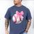 Cute Coquette Baseball Pink Bow Player & Fan Girls Men's Comfort Colors T-Shirt Blue Jean
