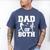 Dad Of Both Gymnastics Baseball Dad Men's Comfort Colors T-Shirt Blue Jean Dad Of Both Gymnastics Baseball Dad Men's Comfort Colors T-Shirt Blue Jean