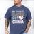 My Favorite Player Calls Me Granna Baseball Leopard Men's Comfort Colors T-Shirt Blue Jean