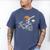 Halloween Boys Batting Skeleton Baseball Men's Comfort Colors T-Shirt Blue Jean
