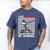 I Hit 100 Days Of School Baseball 100th Day Boys Kids Men's Comfort Colors T-Shirt Blue Jean