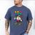 Ice Cream Drip Baseball Party 100 Days Of School Teacher Men's Comfort Colors T-Shirt Blue Jean