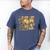 I Just Hit 100 Days Of School Baseball Camo Boys Kid Toddler Men's Comfort Colors T-Shirt Blue Jean