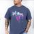 Mom Baseball Ice Cream Drip Birthday Boy Family Men's Comfort Colors T-Shirt Blue Jean