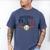 Patriotic Baseball Dad USA Flag American 4th Of July Premium Men's Comfort Colors T-Shirt Blue Jean