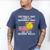 Patriotic Softball Dad Like A Baseball Dad Raglan Baseball Tee Men's Comfort Colors T-Shirt Blue Jean