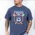 Proud Mom Baseball Player Number 15 Ice Cream Drip Men's Comfort Colors T-Shirt Blue Jean