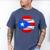 Puerto Rico Baseball Flag Boricua Beisbol Fan Gear Men's Comfort Colors T-Shirt Blue Jean