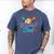 Retro Baseball Dad Dripping Ice Cream Father's Day Men's Comfort Colors T-Shirt Blue Jean