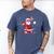 Santa Baseball Christmas Pajamas Xmas Men Kids Boys Men's Comfort Colors T-Shirt Blue Jean
