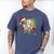 Santa Sports Ice Baseball Christmas Xmas Pajama Kid Men Boys Men's Comfort Colors T-Shirt Blue Jean