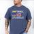 Softball Dad Like Baseball Dad But Bigger Balls Joke Premium Tri-Blend Men's Comfort Colors T-Shirt Blue Jean