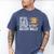 Softball Dad Like A Baseball Dad Retro US Flag Father's Day Men's Comfort Colors T-Shirt Blue Jean
