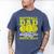 Softball Dad Just Like A Baseball Dad Team Men's Comfort Colors T-Shirt Blue Jean