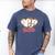 St Louis Leopard Heart Baseball Batter Boys Fan Men's Comfort Colors T-Shirt Blue Jean