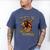 Stoneage Caveman Neolithic History Baseball Dad Father Men's Comfort Colors T-Shirt Blue Jean