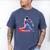 Tie Dye Baseball Dad Fathers Day Men's Comfort Colors T-Shirt Blue Jean