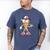 USA Patriotic Baseball Ice Cream Cone Freedom Men's Comfort Colors T-Shirt Blue Jean