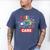 I Yell Because I Care Baseball Dad Father's Day Boys Summer Men's Comfort Colors T-Shirt Blue Jean