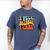 I Yell Because I Care Baseball Dad Men's Comfort Colors T-Shirt Blue Jean