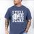 I Yell Because I Care Baseball Dads Fan Humor Men's Comfort Colors T-Shirt Blue Jean