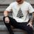 Baseball Christmas Tree Men Boys Youth Santa Sports Men's Comfort Colors T-Shirt Ivory