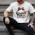 Baseball Dad American Flag Bow Sports Premium Men's Comfort Colors T-Shirt Ivory