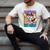 Baseball Dad Squad Fox On The Bat Raglan Baseball Tee Men's Comfort Colors T-Shirt Ivory