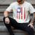 Baseball Dad USA American Flag Father's Day 4th Of July Men's Comfort Colors T-Shirt Ivory