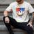Baseball Drip American Flag Home Plate 4th Of July Patriotic Men's Comfort Colors T-Shirt Ivory