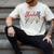 Baseball Mama Lightning Bolt Checkered Varsity Mother's Day Men's Comfort Colors T-Shirt Ivory