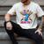 Blue Checkered I Was 6 Now I'm 7 Birthday Cake Baseball Drip Men's Comfort Colors T-Shirt Ivory