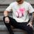 Cute Coquette Baseball Pink Bow Player & Fan Girls Men's Comfort Colors T-Shirt Ivory