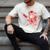 Drippy Baseball Mascot Valentine Heart Glasses Cartoon Men's Comfort Colors T-Shirt Ivory