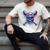 Halloween Baseball Skull Drip Baseball Lifestyle Boy Men Men's Comfort Colors T-Shirt Ivory
