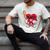Heart Playing Baseball Valentines Day Men's Comfort Colors T-Shirt Ivory