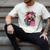 Punk Girl With Anger Kanji And Baseball Bat Men's Comfort Colors T-Shirt Ivory Punk Girl With Anger Kanji And Baseball Bat Men's Comfort Colors T-Shirt Ivory