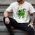Shamrock Lucky Clover Baseball Patricks Day Family Matching Men's Comfort Colors T-Shirt Ivory